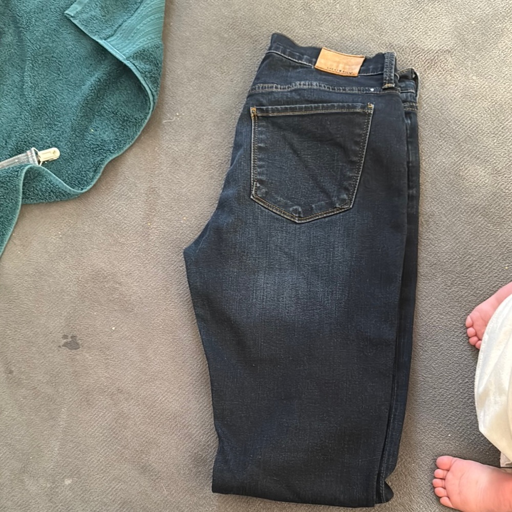 Lucky Brand Blue Skinny Jeans with Distressed Look